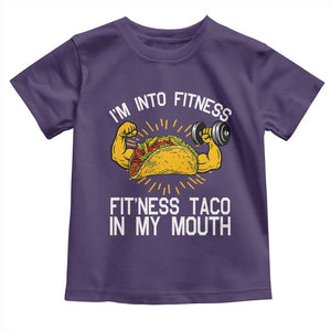 Funny Tacos Lover Toddler T Shirt I Am Into Fitness TS12 Purple Print Your Wear