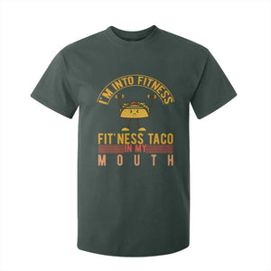 Tacos Lover T Shirt For Kid I Am Into Fitness Humor TS12 Dark Forest Green Print Your Wear