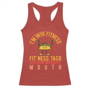 Tacos Lover Racerback Tank Top I Am Into Fitness Humor TS12 Red Print Your Wear