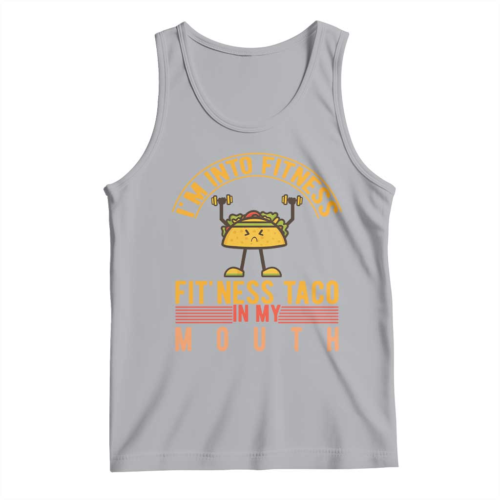Tacos Lover Tank Top I Am Into Fitness Humor TS12 Athletic Heather Print Your Wear
