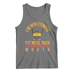 Tacos Lover Tank Top I Am Into Fitness Humor TS12 Black Heather Print Your Wear