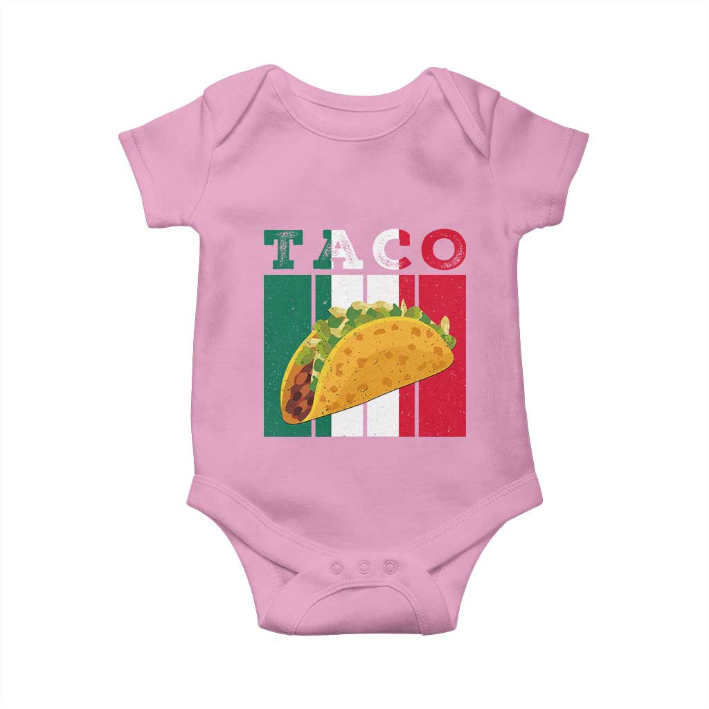 Tacos Lover Mexican Food Baby Onesie Funny Quote Gift TS12 Light Pink Print Your Wear