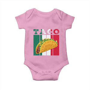 Tacos Lover Mexican Food Baby Onesie Funny Quote Gift TS12 Light Pink Print Your Wear