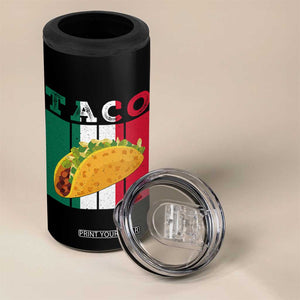 Tacos Lover Mexican Food 4 in 1 Can Cooler Tumbler Funny Quote Gift TS12 Print Your Wear