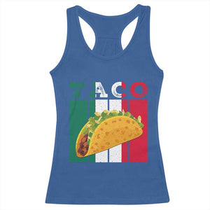 Tacos Lover Mexican Food Racerback Tank Top Funny Quote Gift TS12 Royal Blue Print Your Wear