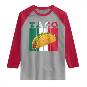Tacos Lover Mexican Food Raglan Shirt Funny Quote Gift TS12 Sport Gray Red Print Your Wear