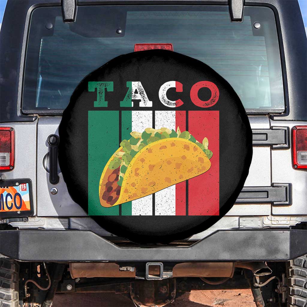 Tacos Lover Mexican Food Spare Tire Cover Funny Quote Gift TS12 No hole Black Print Your Wear