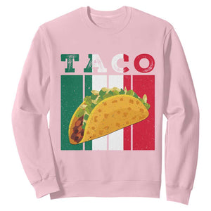 Tacos Lover Mexican Food Sweatshirt Funny Quote Gift TS12 Light Pink Print Your Wear