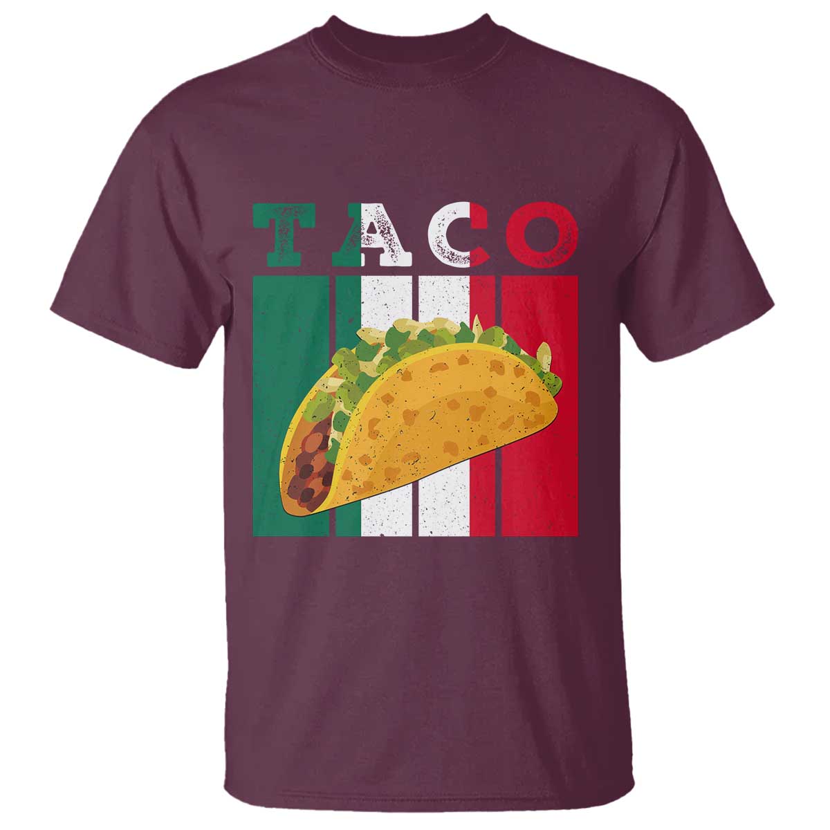 Tacos Lover Mexican Food T Shirt Funny Quote Gift TS12 Maroon Print Your Wear