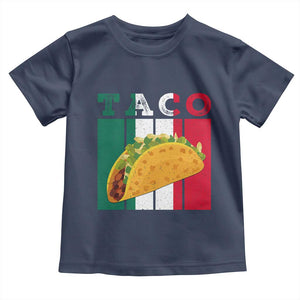Tacos Lover Mexican Food Toddler T Shirt Funny Quote Gift TS12 Navy Print Your Wear