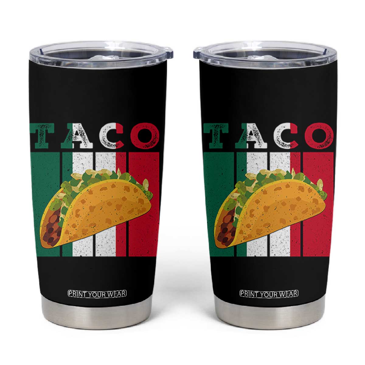 Tacos Lover Mexican Food Tumbler Cup Funny Quote Gift TS12 Black Print Your Wear