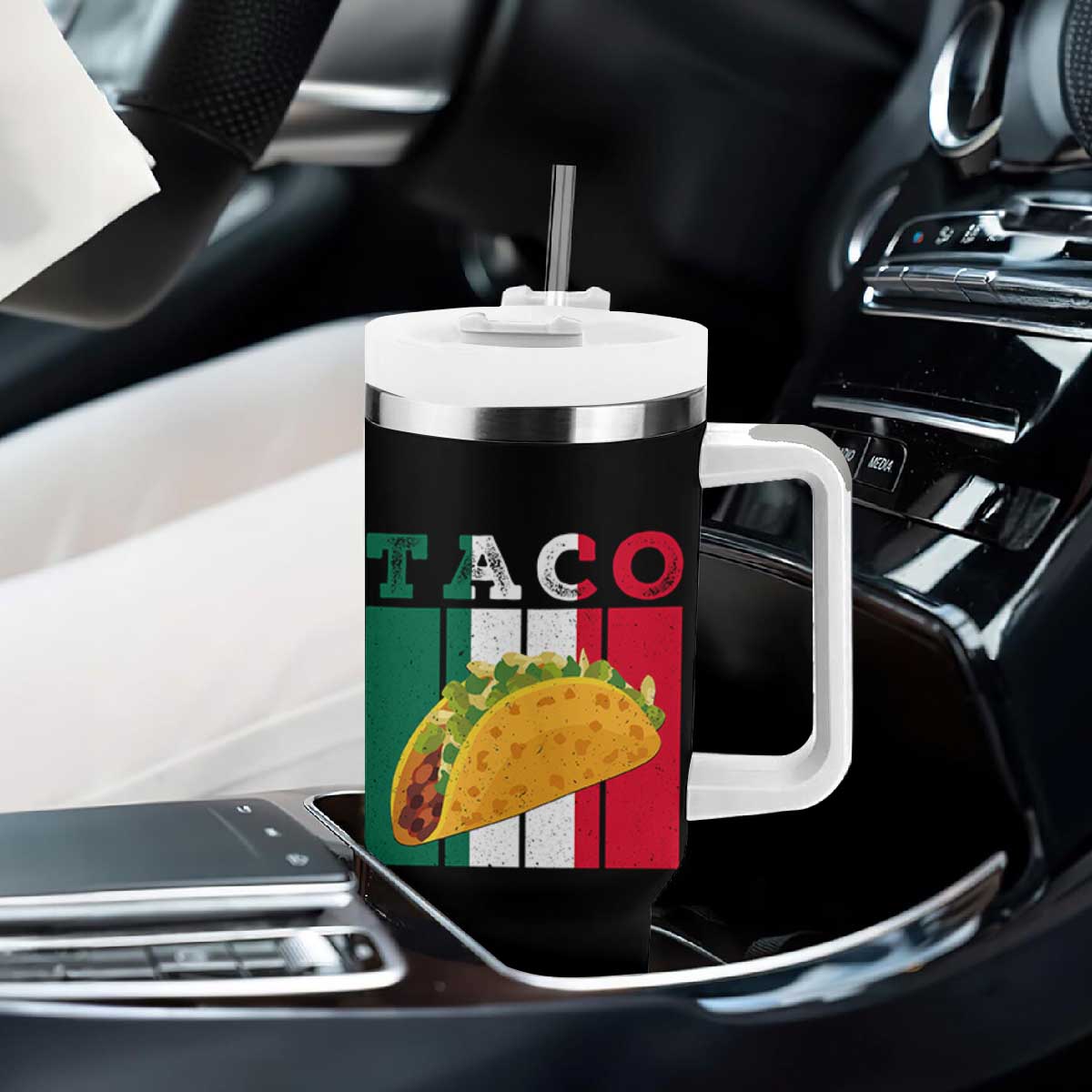Tacos Lover Mexican Food Tumbler With Handle Funny Quote Gift TS12 Print Your Wear