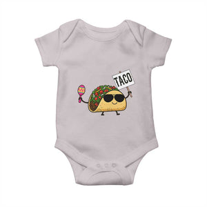 Tacos Lovers Baby Onesie Mexican Food Lover Gift TS12 Ice Gray Print Your Wear