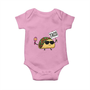 Tacos Lovers Baby Onesie Mexican Food Lover Gift TS12 Light Pink Print Your Wear