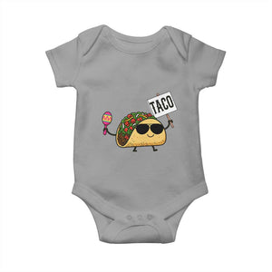 Tacos Lovers Baby Onesie Mexican Food Lover Gift TS12 Sport Gray Print Your Wear