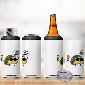 Tacos Lovers 4 in 1 Can Cooler Tumbler Mexican Food Lover Gift TS12 Print Your Wear