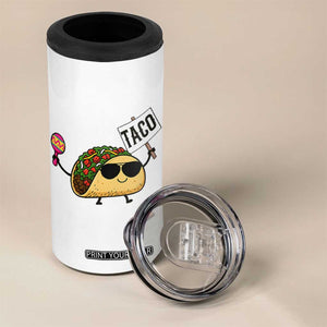 Tacos Lovers 4 in 1 Can Cooler Tumbler Mexican Food Lover Gift TS12 Print Your Wear