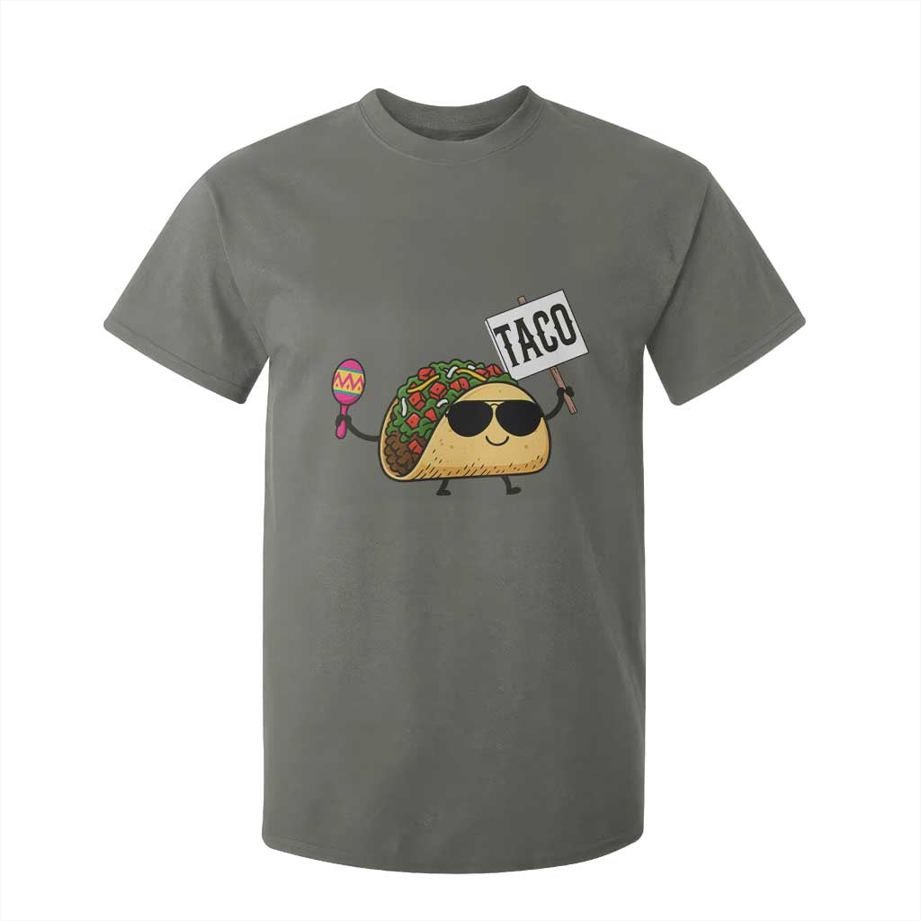 Tacos Lovers T Shirt For Kid Mexican Food Lover Gift TS12 Military Green Print Your Wear