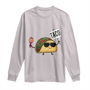 Tacos Lovers Long Sleeve Shirt Mexican Food Lover Gift TS12 Ice Gray Print Your Wear