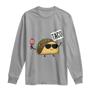 Tacos Lovers Long Sleeve Shirt Mexican Food Lover Gift TS12 Sport Gray Print Your Wear