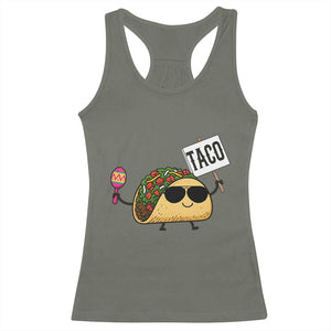 Tacos Lovers Racerback Tank Top Mexican Food Lover Gift TS12 Military Green Print Your Wear