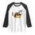 Tacos Lovers Raglan Shirt Mexican Food Lover Gift TS12 White Black Print Your Wear