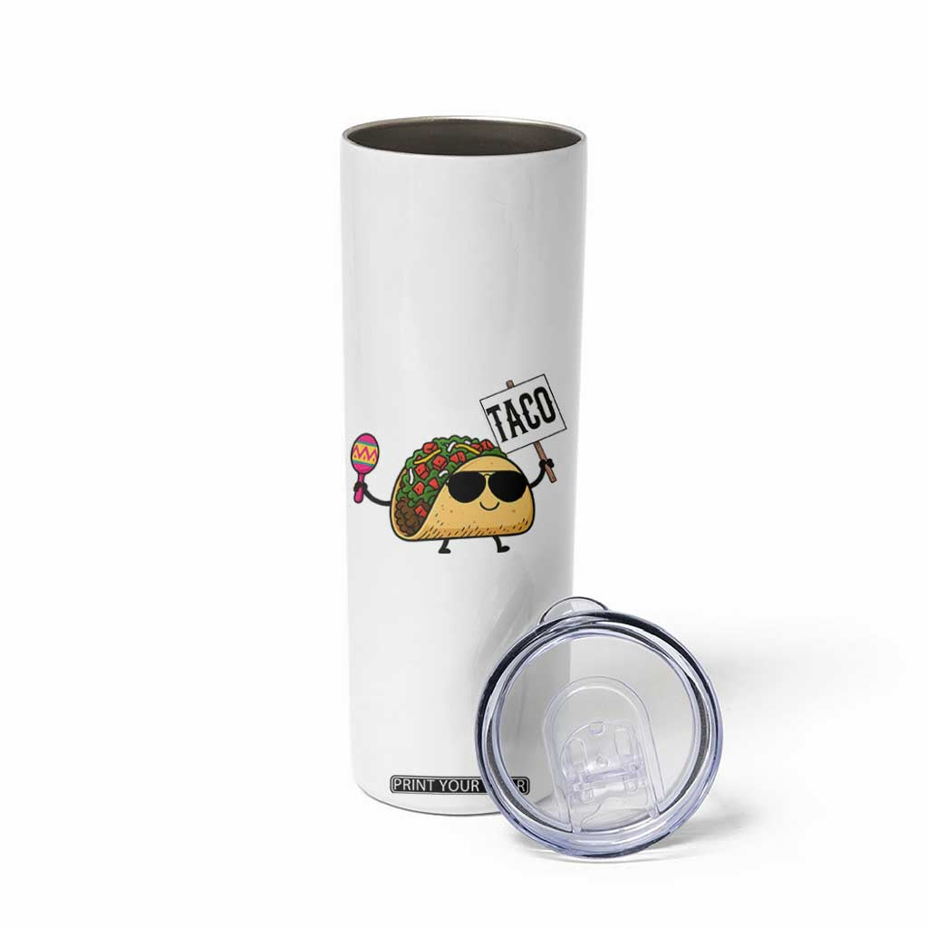 Tacos Lovers Skinny Tumbler Mexican Food Lover Gift TS12 Print Your Wear