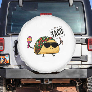 Tacos Lovers Spare Tire Cover Mexican Food Lover Gift TS12 No hole White Print Your Wear