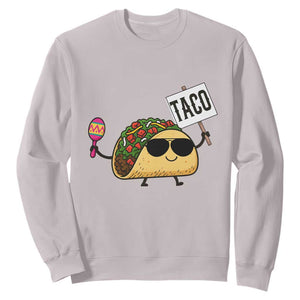 Tacos Lovers Sweatshirt Mexican Food Lover Gift TS12 Ice Gray Print Your Wear