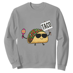 Tacos Lovers Sweatshirt Mexican Food Lover Gift TS12 Sport Gray Print Your Wear