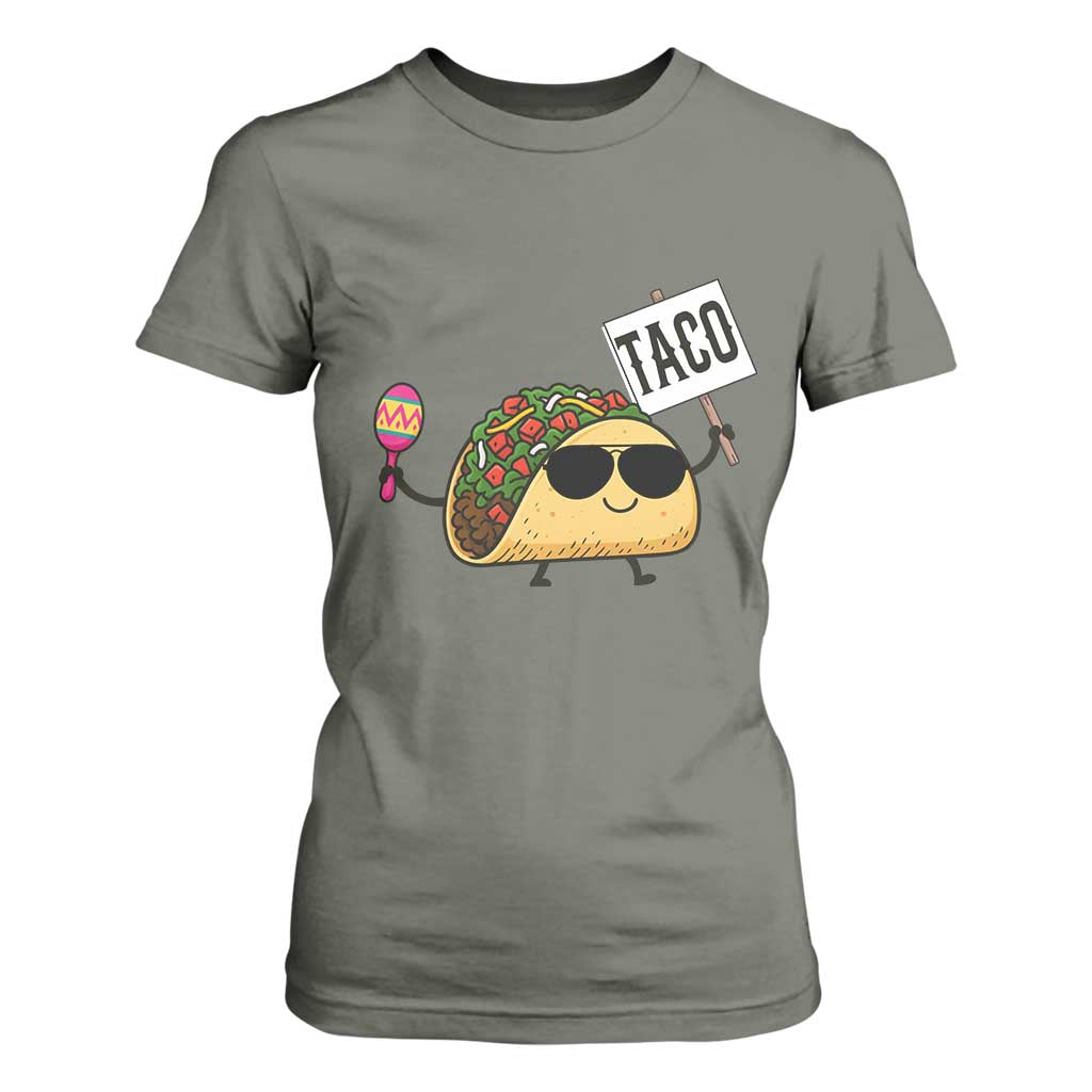Tacos Lovers T Shirt For Women Mexican Food Lover Gift TS12 Military Green Print Your Wear
