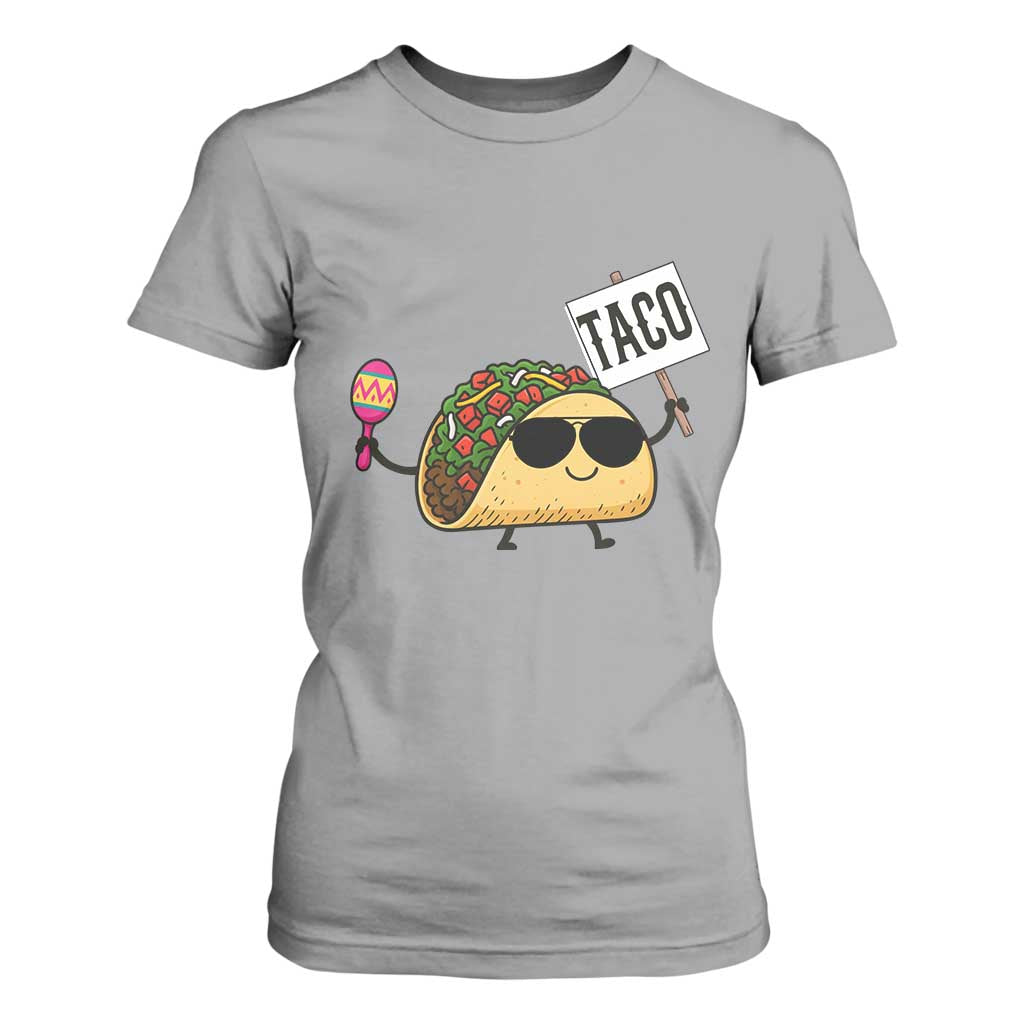 Tacos Lovers T Shirt For Women Mexican Food Lover Gift TS12 Sport Gray Print Your Wear