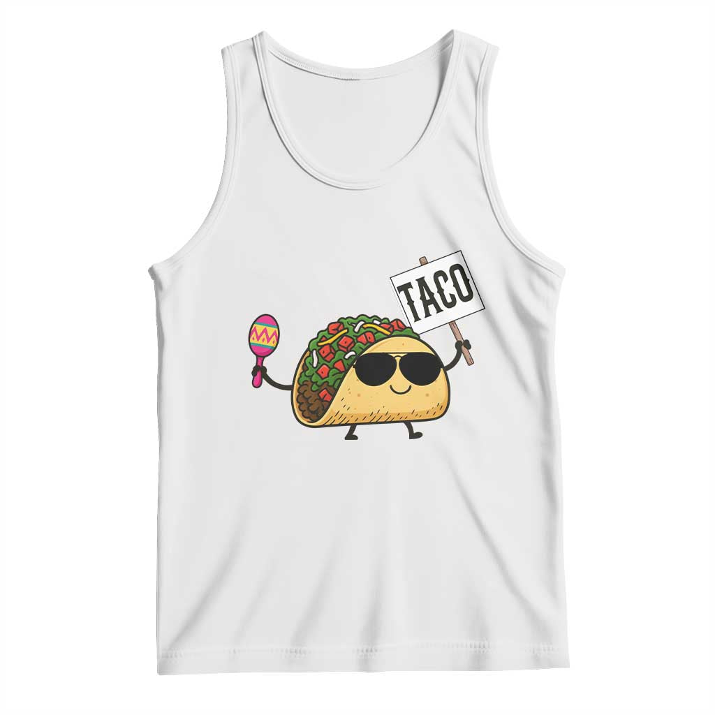 Tacos Lovers Tank Top Mexican Food Lover Gift TS12 White Print Your Wear