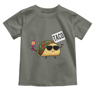 Tacos Lovers Toddler T Shirt Mexican Food Lover Gift TS12 Military Green Print Your Wear