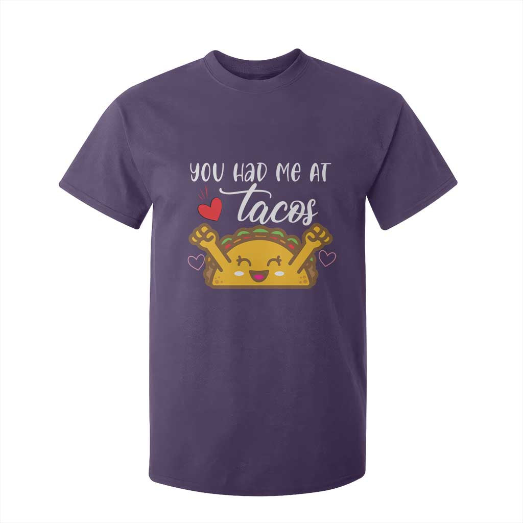 Funny Taco Lover T Shirt For Kid You Had Me At Tacos TS12 Purple Print Your Wear