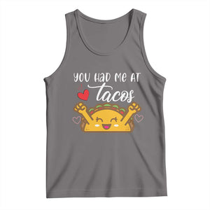 Funny Taco Lover Tank Top You Had Me At Tacos TS12 Deep Heather Print Your Wear