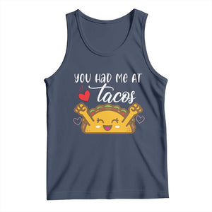 Funny Taco Lover Tank Top You Had Me At Tacos TS12 Navy Print Your Wear