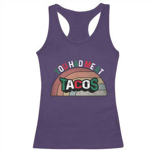 You Had Me At Tacos Racerback Tank Top Tacos Lover Gift TS12 Purple Print Your Wear