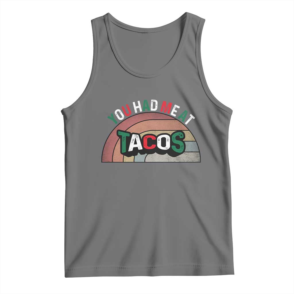 You Had Me At Tacos Tank Top Tacos Lover Gift TS12 Black Heather Print Your Wear