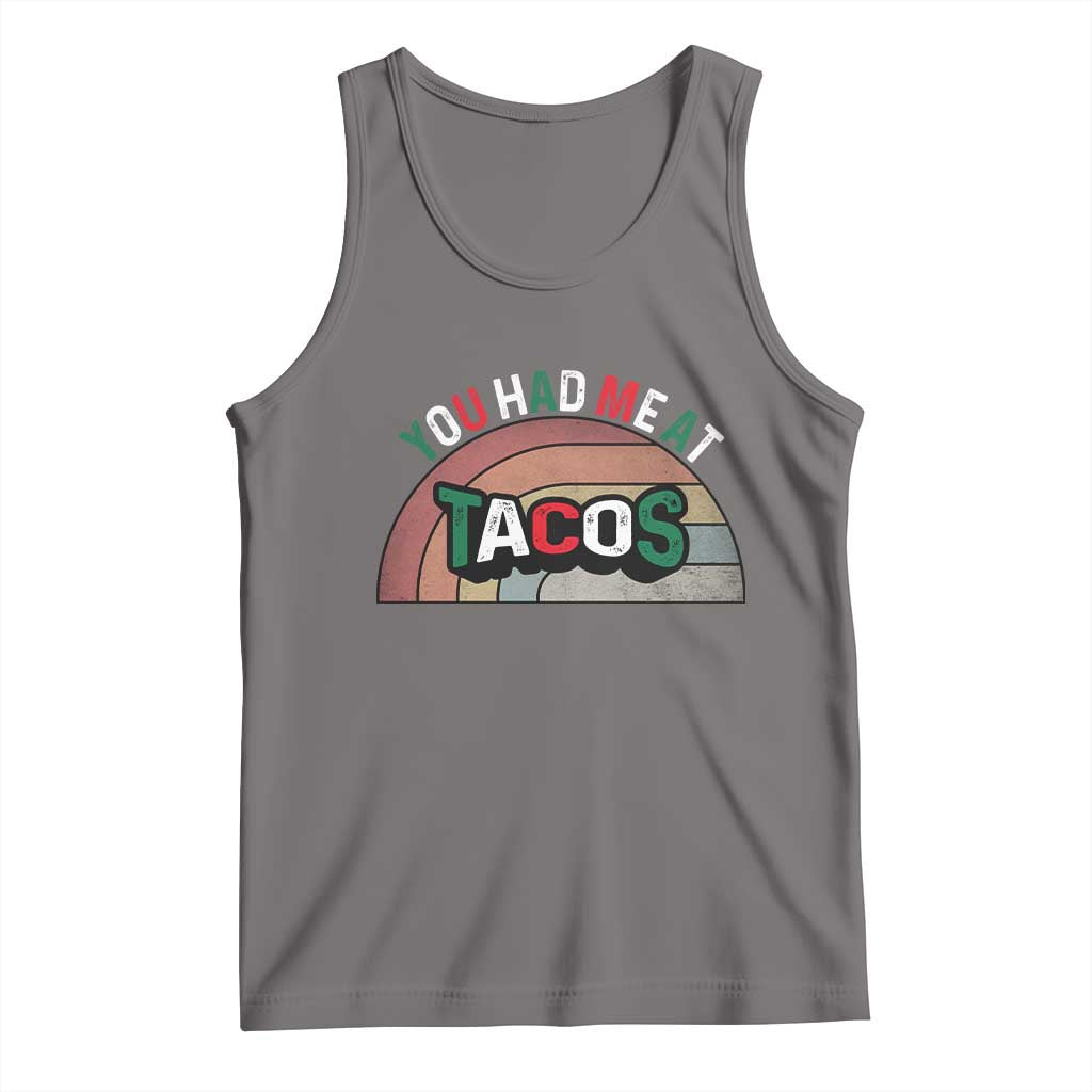 You Had Me At Tacos Tank Top Tacos Lover Gift TS12 Deep Heather Print Your Wear