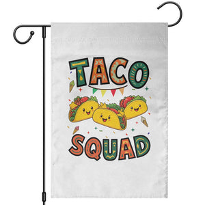 Taco Squad Garden Flag Funny Mexican Food Lovers Gift TS12 White Print Your Wear