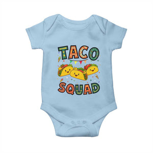 Taco Squad Baby Onesie Funny Mexican Food Lovers Gift TS12 Light Blue Print Your Wear