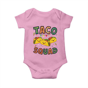 Taco Squad Baby Onesie Funny Mexican Food Lovers Gift TS12 Light Pink Print Your Wear