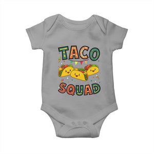 Taco Squad Baby Onesie Funny Mexican Food Lovers Gift TS12 Sport Gray Print Your Wear