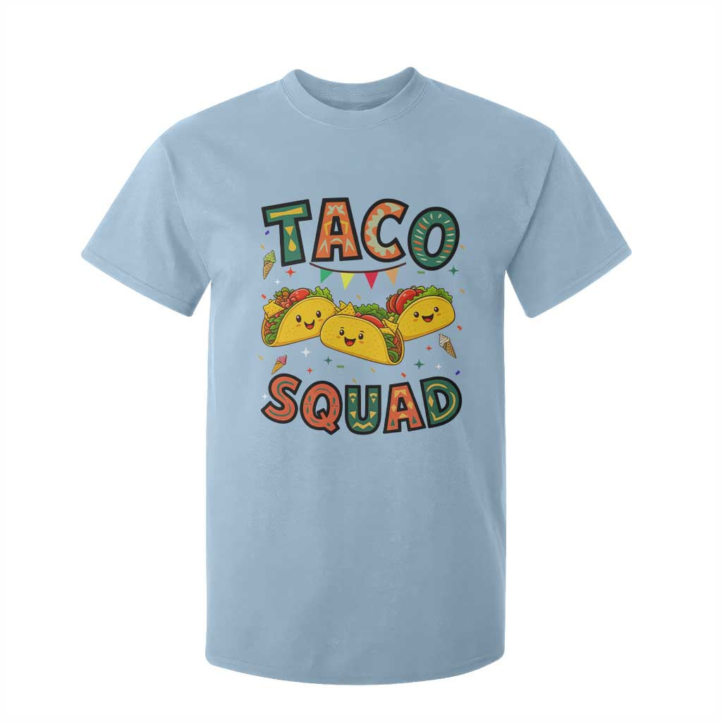 Taco Squad T Shirt For Kid Funny Mexican Food Lovers Gift TS12 Light Blue Print Your Wear