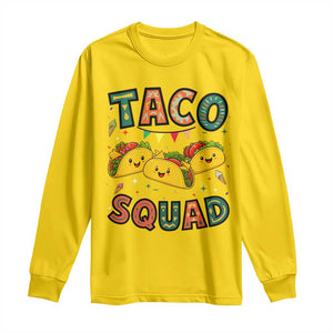 Taco Squad Long Sleeve Shirt Funny Mexican Food Lovers Gift TS12 Daisy Print Your Wear