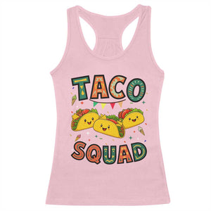 Taco Squad Racerback Tank Top Funny Mexican Food Lovers Gift TS12 Light Pink Print Your Wear
