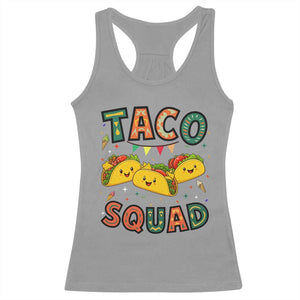 Taco Squad Racerback Tank Top Funny Mexican Food Lovers Gift TS12 Sport Gray Print Your Wear