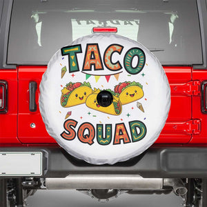 Taco Squad Spare Tire Cover Funny Mexican Food Lovers Gift TS12 White Print Your Wear