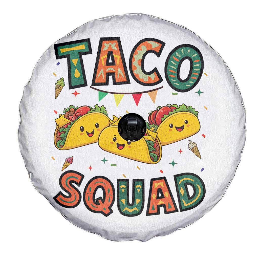 Taco Squad Spare Tire Cover Funny Mexican Food Lovers Gift TS12 Print Your Wear